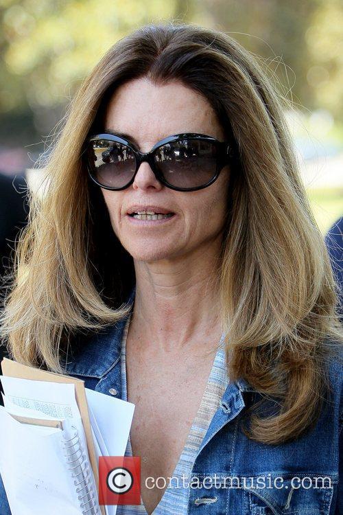 Maria Shriver - leaving a hair salon in Beverly Hills wearing a denim