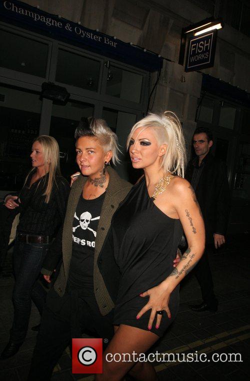 Jodie Marsh - kiss in the back of a taxi after leaving Chinawhite ...