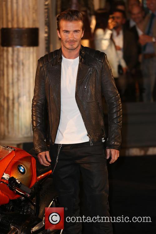 David Beckham - Belstaff House & Celebrity Photocall and Motobike ...