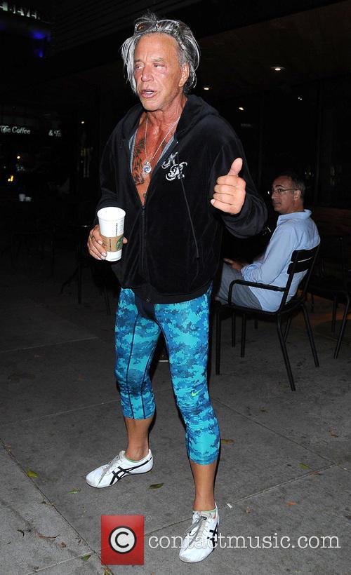 Mickey Rourke - Mickey Rourke visits a Starbucks in West Hollywood | 14 ...